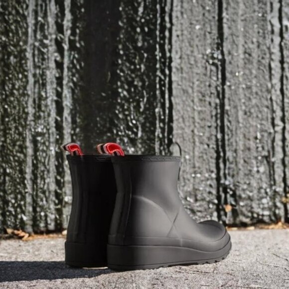 HUNTER Women Short Rain Boots BLACK - Picture 3 of 4